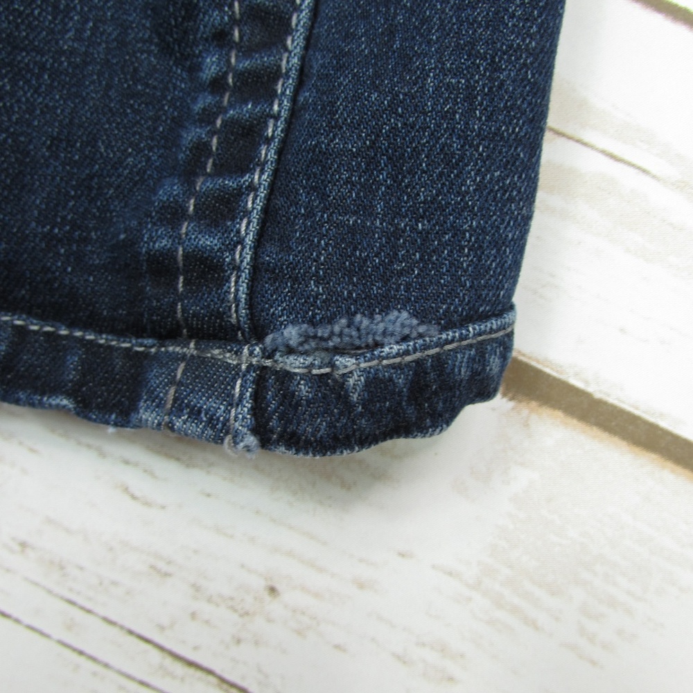 Dark Wash Boot Cut Button Flap Pockets Size 2 - Picture 7 of 8